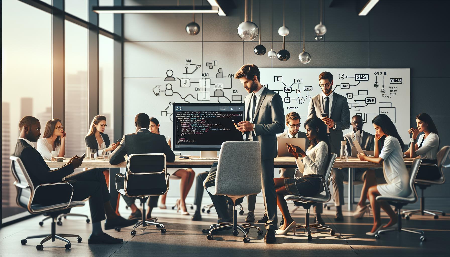 Utilizing APIs for Direct SMS Communication