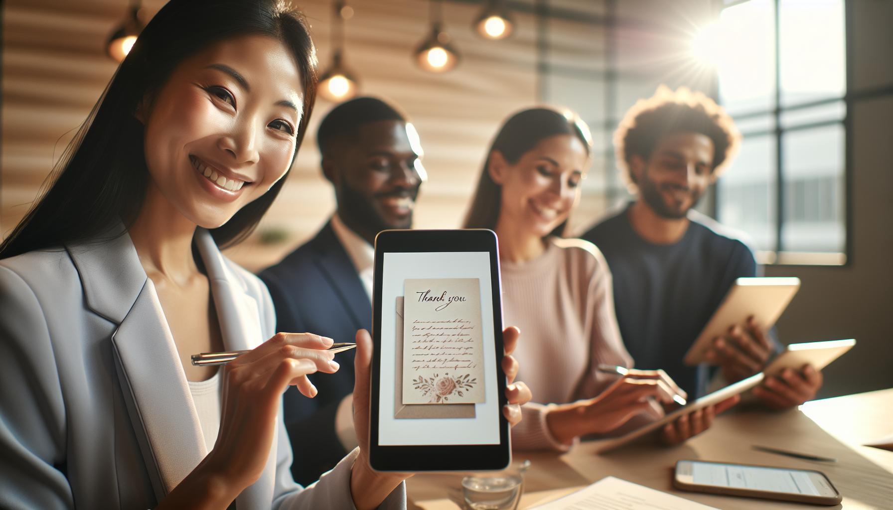 Embracing Technology: Sending Thank You Messages Digitally